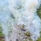 Kebakaran lahan di Kotim cukup besar terpantau melalui udara, Sampit (6/7/2026). (Foto: HO-BPBD Kotim)