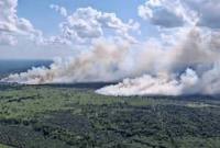 Foto udara kebakaran hutan dan lahan di perbatasan Desa Soren-Camba Kecamatan Kota Besi Kabupaten Kotawaringin Timur, Rabu (8/7/2026). (Foto: HO-BPBD Kotim)