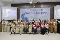 Balai Besar Pengawas Obat dan Makanan (BBPOM) di Banjarbaru setelah selesai melaksanakan vaksinasi Human Papilloma Virus (HPV) dosis ketiga bagi 300 perempuan untuk mencegah kanker serviks di Banjarbaru, Kalimantan Selatan, Selasa (14/7/2026). (Foto: HO-BBPOM Banjarbaru)