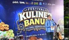 Deputi Kepala Perwakilan Bank Indonesia Provinsi Kalimantan Selatan Aloysius Donanto HW saat memberikan sambutan di acara Festival Kuliner Banua di Banjarmasin, beberapa waktu lalu. (Foto: HO-Humas Bank Indonesia)