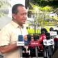 Menteri Energi dan Sumber Daya Mineral (ESDM) Bahlil Lahadalia memberikan keterangan media di Kompleks Istana Kepresidenan, Jakarta, Selasa (28/7/2026). (Foto: Antara/Genta Tenri M)