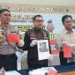Kasat Reskrim Polresta Banjarmasin, Kompol Eru Alsepa didampingi Kapolsek Banjarmasin Tengah AKP Haris W dan Kasi Humas Polresta Banjarmasin Ipda Adi Harry.