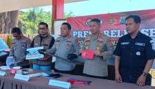 Pelaksana Harian (Plh) Kapolresta Banjarmasin, Kombes Pol Timbul R. Siregar, didampingi Kapolsek Banjarmasin Utara AKP Sunardi dan Kasat Reskrim Kompol Eru Alsepa, Kamis (16/7/2026) (SuarIndonesia/YI)