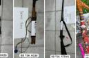 Barang bukti sajam dan senpi rakitan milik para tersangka tragedi Katingan. (Foto: Istimewa)