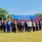 Forkopimda Kalsel foto bersama usai apel upacara Hari Bhayangkara. Foto : istimewa