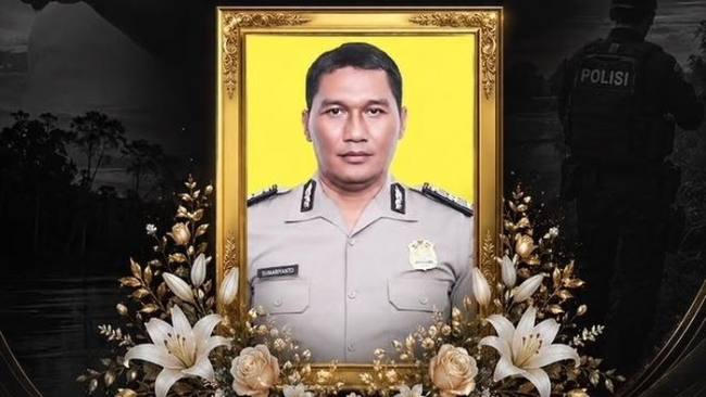 Aiptu Sumariyanto, gugur saat bertugas mendapat kenaikan pangkat jadi Ipda Anumerta. (Foto: Istimewa)