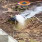 BPBD Kalsel mengoptimalkan helikopter water bombing untuk menangani karhutla. (Foto: HO-MC Kalsel)