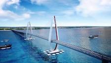 Jembatan Pulaulaut dan Pelabuhan Mekar Putih gerbang logistik Kalimantan. (Foto: Dok MC Kalsel)
