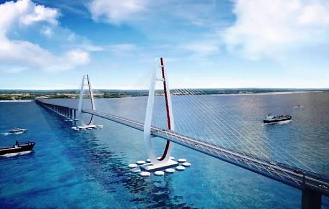 Jembatan Pulaulaut dan Pelabuhan Mekar Putih gerbang logistik Kalimantan. (Foto: Dok MC Kalsel)
