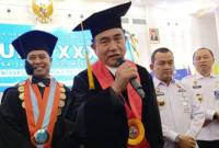 Menteri Koordinator Bidang Hukum, Hak Asasi Manusia, Imigrasi dan Pemasyarakatan (Menko Kumham Imipas) Republik Indonesia, Yusril Ihza Mahendra, di Balun Ijuk, Kabupaten Bangka, Babel, Rabu (29/7/2026). (Foto: Antara/Aprionis)
