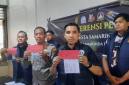 Polsek Samarinda saat merilis kasus pencurian. (Foto: detikKalimantan/M Budi K)