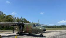 Pesawat jenis Casa NC-212 dari Skadron Udara 4 bersiap untuk lepas landas dari Lanud Abdulrachman Saleh, Malang, Jawa Timur, Jumat (21/8/2026). (Foto: HO-Humas TNI AU)