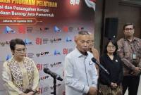 Wakil Ketua Komisi Pemberantasan Korupsi (KPK) Ibnu Basuki Widodo dalam konferensi pers Pengadaan Barang/Jasa Pemerintah (PBJP) di Jakarta, Rabu (26/8/2026). (Foto: Antara/Bayu Saputra)