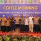 Kapolda bersama jajaran Forkopimda di antara Sekda Kalsel usai kegiatan coffee morning. Foto : istimewa