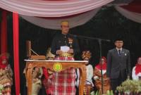 Menteri Pertanian (Mentan) Andi Amran Sulaiman menjadi inspektur upacara peringatan HUT Ke-81 Kemerdekaan RI di Jakarta, Senin (17/8/2026). (Foto: HO-Kementan RI)