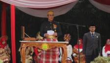 Menteri Pertanian (Mentan) Andi Amran Sulaiman menjadi inspektur upacara peringatan HUT Ke-81 Kemerdekaan RI di Jakarta, Senin (17/8/2026). (Foto: HO-Kementan RI)