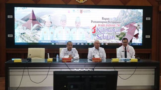 Gubernur Kalsel memimpin rapat koordinasi pengendalian inflasi. Foto : istimewa