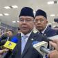 Wakil Ketua DPR RI Sufmi Dasco Ahmad menjawab pertanyaan pers di kompleks parlemen, Senayan, Jakarta, Jumat (14/8/2026). (Foto: Antara/Fath Putra M)