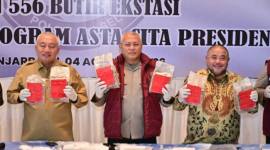 Semua barang butir dimusnahkan di Mapolda Kalsel Banjarbaru, Selasa (4/8/2026) (SiarIndonesia/ZI)