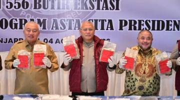 Semua barang butir dimusnahkan di Mapolda Kalsel Banjarbaru, Selasa (4/8/2026) (SiarIndonesia/ZI)