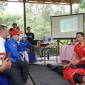 Para peserta antusias mengikuti pelatihan dan simulasi rescue dari BASARNAS Kabupaten Tabalong di Wisata Balang Bekayuh Balanting, Desa Balang.
