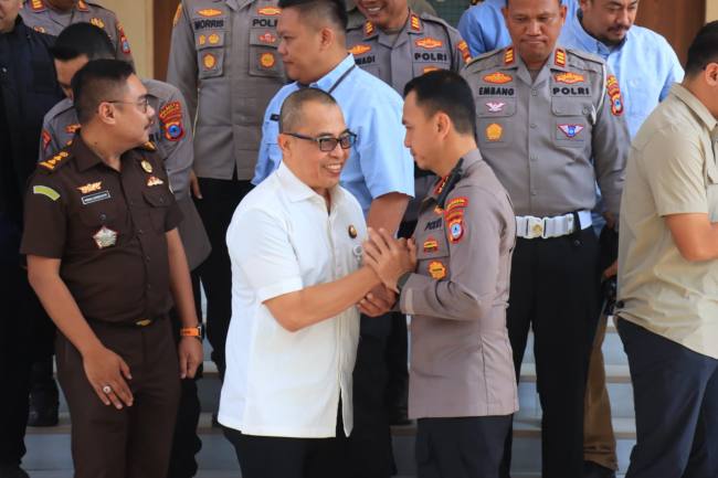 kunjungan kerja Kapolresta Banjarmasin Kombes Pol. Riza Muttaqin ke Kejaksaan Negeri Banjarmasin, Kamis (6/8/2026) (SuarIndonesia/Repro)