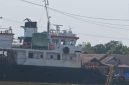 Kapal MV Harima mengalami insiden di perairan Alalak, Banjarmasin Utara, Jumat (14/8/2026) (SuarIndonesia/DO)