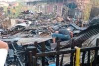 Rumah di Jalan Prona IV Gang Ridha RT 35 RW 02 Banjarmasin Selatan, yang terbakar,, Senin (24/8/2026) subuh. (SuarIndonesia/DO)
