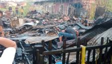 Rumah di Jalan Prona IV Gang Ridha RT 35 RW 02 Banjarmasin Selatan, yang terbakar,, Senin (24/8/2026) subuh. (SuarIndonesia/DO)