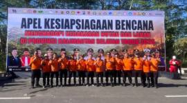 Badan Penanggulangan Bencana Daerah (BPBD) Kabupaten Balangan menghadiri Apel Kesiapsiagaan Bencana Karhutla tingkat Provinsi Kalimantan Selatan yang digelar di halaman Kantor Gubernur Kalsel..- Foto: Mc Balangan