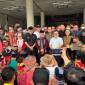 Aksi demo dari Aliansi Masyarakat Kalimantan Barat soal Perda Peladang di depan Gedung DPRD Kalbar. (Foto: detikKalimantan/Ocsya Ade CP)