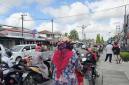 Antrean panjang di salah satu SPBU Kotawaringin Barat. (Foto: detikKalimantan/Sigit P)
