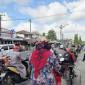 Antrean panjang di salah satu SPBU Kotawaringin Barat. (Foto: detikKalimantan/Sigit P)