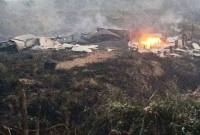 Satu rumah warga di Desa Harapan Baru, Kecamatan Dadahup, Kabupaten Kapuas, ludes terbakar, diduga dipicu oleh api dari karhutla, Kamis (27/8/2026). (Foto: HO-BPBD Kapuas)