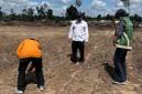 Lahan kering di Kobar akibat el nino. (Foto: Istimewa)