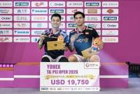 
Leo Rolly Carnando/Daniel Marthin berhasil menjadi juara Taipei Open 2026. (Foto: ig: @badminton.ina)