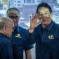 Menteri Keuangan Purbaya Yudhi Sadewa menjawab pertanyaan wartawan saat konferensi pers di Kantor Kementerian Keuangan, Jakarta, Rabu (5/8/2026). (Foto: Antara/Bayu Pratama S)