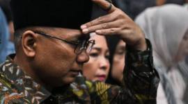 Terdakwa kasus dugaan korupsi kuota haji Yaqut Cholil Qoumas bersiap menjalani sidang pembacaan dakwaan di Pengadilan Tipikor, Jakarta, Selasa (11/8/2026). (Foto: Antara/Bayu Pratama S)