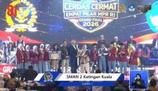 SMAN 2 Katingan Kuala, Kalteng juara Lomba Cerdas Cermat 4 Pilar MPR RI 2026. (YouTube @MPRGOID)