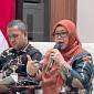 Direktur Perizinan dan Akreditasi Haji Khusus dan Umrah Kemenhaj Atty Novyanty saat konferensi pers di Jakarta, Selasa (29/9/2026). (Foto: Antara/Asep Firmansyah)