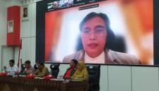 Staf Ahli Menteri Kehutanan Bidang Perubahan Iklim Prof Haruni Krisnawati saat kegiatan rapat koordinasi pencegahan karhutla Provinsi Bengkulu, di Bengkulu, Selasa (1/9/2026). (Foto: Antara/Boyke Ledy W)