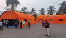 Pos Komando Penanganan Tanggap Darurat Karhutla Provinsi Kalimantan Tengah di Istana Isen Mulang, Rumah Jabatan Gubernur, Palangka Raya, (31/8/2026). (Foto: Antara/M Arif Hidayat)