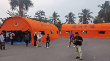 Pos Komando Penanganan Tanggap Darurat Karhutla Provinsi Kalimantan Tengah di Istana Isen Mulang, Rumah Jabatan Gubernur, Palangka Raya, (31/8/2026). (Foto: Antara/M Arif Hidayat)