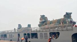 Helikopter Chinook CH-47 milik Japan Self-Defense Forces (JSDF) disiapkan untuk memperkuat upaya Indonesia menangani kebakaran hutan dan lahan (karhutla) di Kabupaten Ketapang. (Foto: Istimewa)