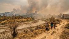 Foto ilustrasi musim kemarau memuncak. (Foto: si/ut/@gemini.ai)