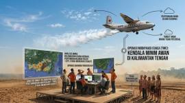 Foto ilustrasi modifikasi cuaca. (si/ut/gemini.ai)