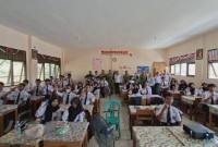 Tim Pasis Dikreg LVI Sesko TNI saat pada saat edukasi. siswa (SuarIndonesia/Ist)