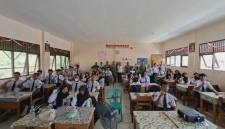 Tim Pasis Dikreg LVI Sesko TNI saat pada saat edukasi. siswa (SuarIndonesia/Ist)