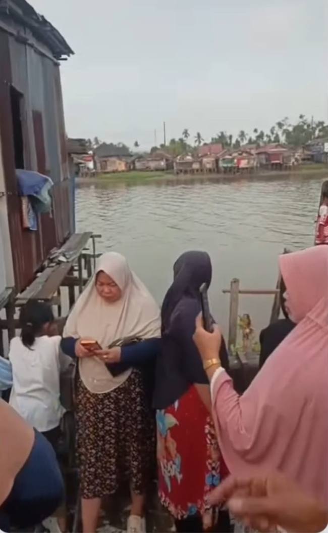 LOkasi tenggelamnya seorang anak Minggu (6/9/2026) sore. (SuarIndonesia/YI)