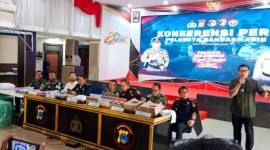 Pengungkapan kasus disampaikan Kapolresta Banjarmasin Kombes Pol Riza Muttaqin, Kamis (17/9/2026), di Ruangan Mathilda Banjarmasin (SuarInonesia/YI)